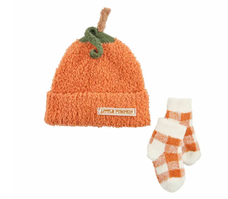 PUMPKIN HAT SOCK SET