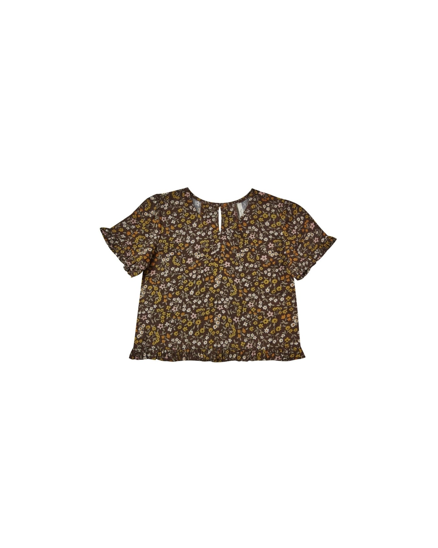 DARK FLORAL RORY TOP