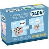 JIMMY FALLON YOUR BABY'S FIRST WORLD WILL BE DADA PUZZLE PAIRS