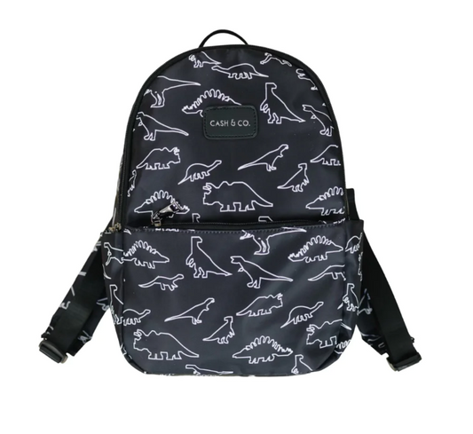 CASH AND CO BLACK DINO BACKPACK
