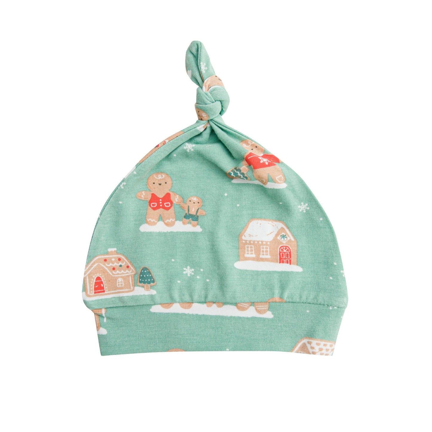 GREEN GINGERBREAD KNOTTED HAT GREEN 0-3 MONTH