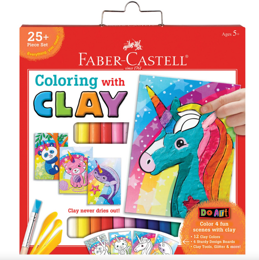 DO ART COLORING WITH CLAY UNICORN & FRIENDS