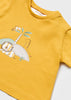 MAYORAL GRAPHIC COTTON TEE- YELLOW
